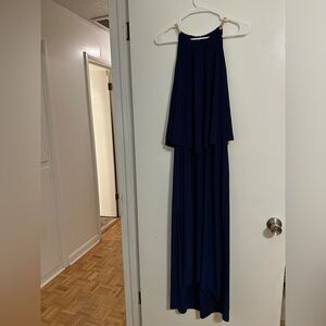 Elegant Navy Blue Women's Dress
